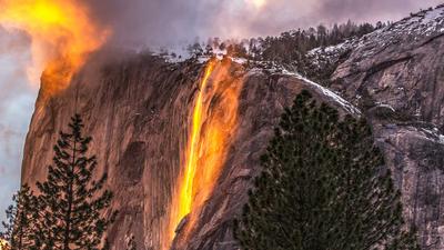 一个天然的矛盾体  |  火瀑布，优胜美地国家公园，加利福尼亚州，美国 (© Gregory B Cuvelier/Shutterstock) - 2024/02/21